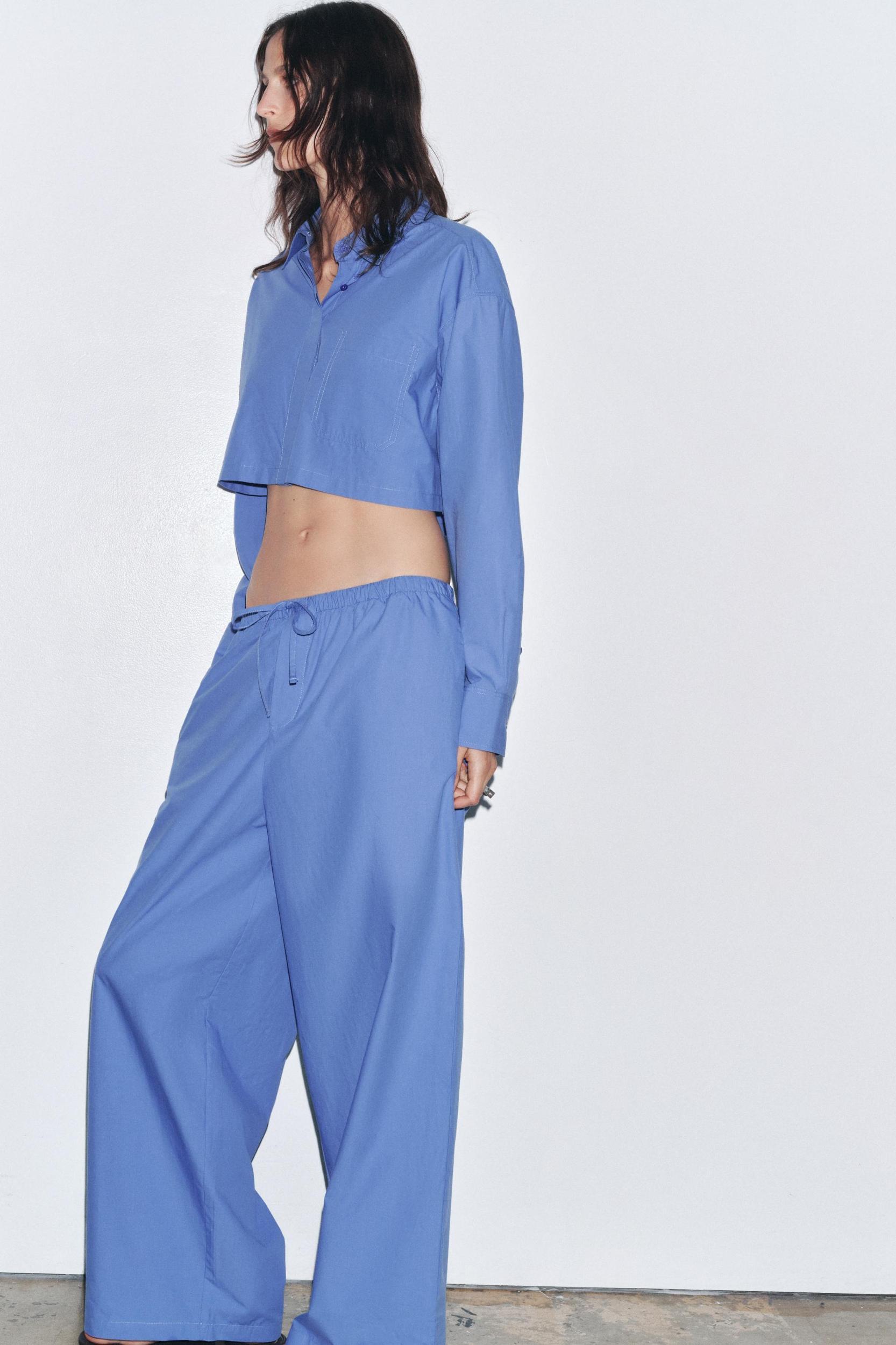 POPLIN PAJAMA PANTS Product Image