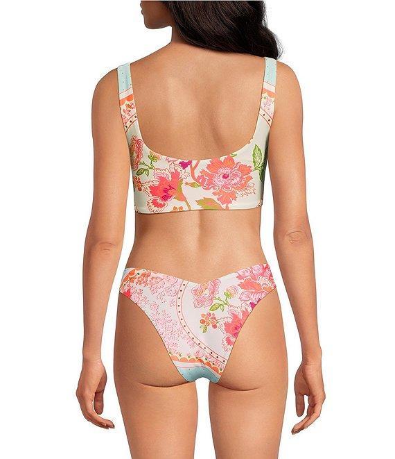 Maaji Valerya Floral Groove Reversible V-Cut Swim Bottom Product Image