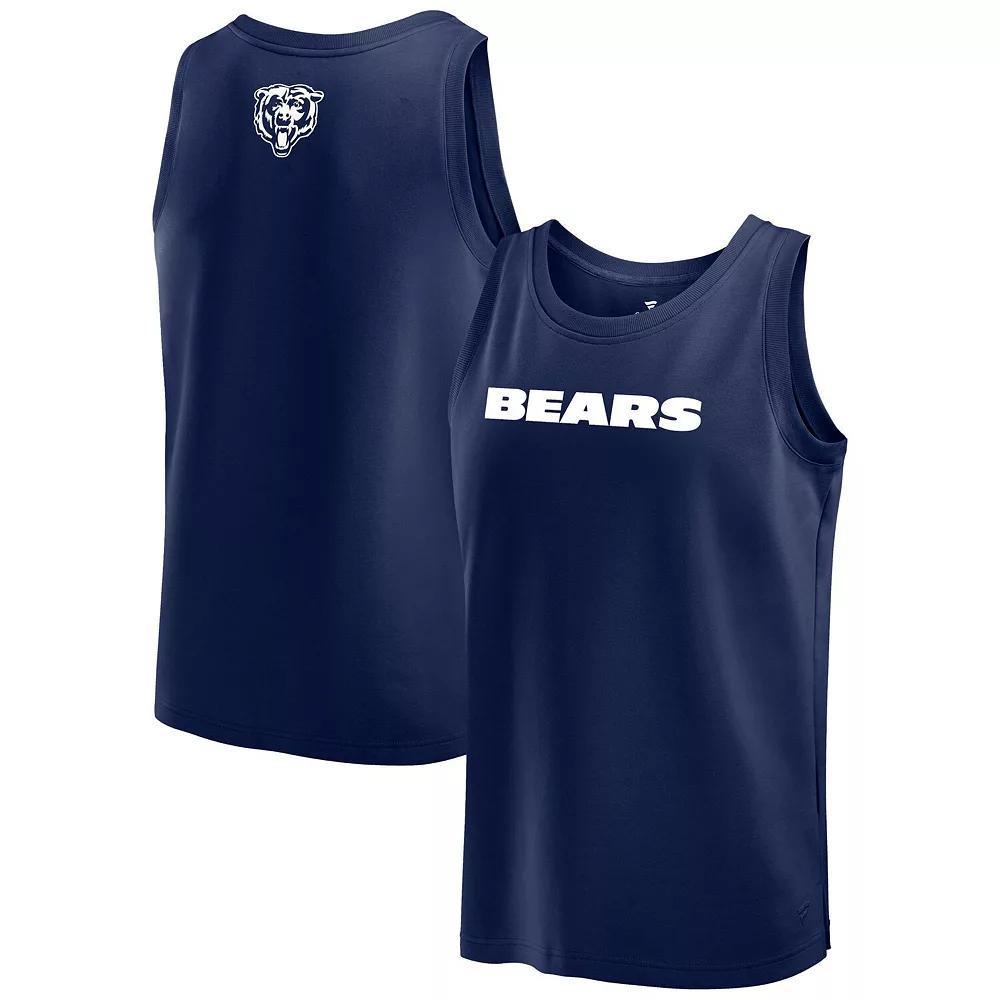 Men's Fanatics Navy Chicago Bears Elements Tank Top,  Product Image