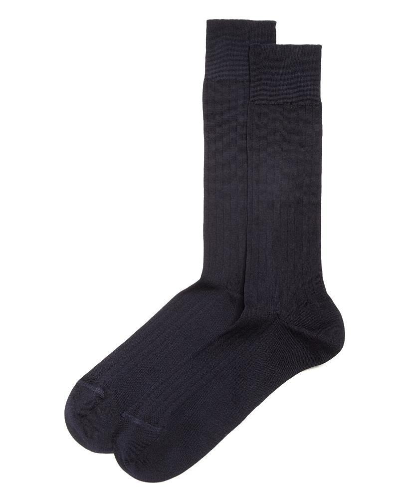 The Mens Store at Bloomingdales Ribbed Cotton Blend Socks - Exclusive Product Image