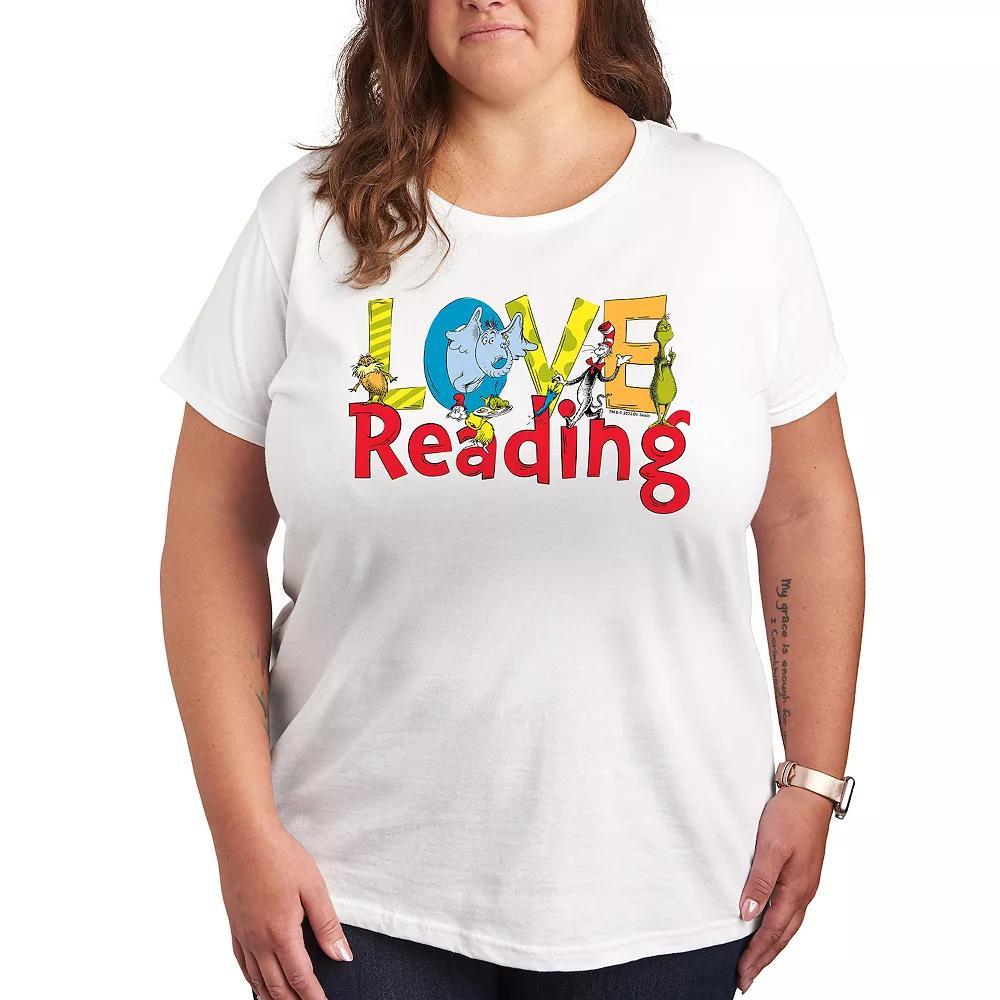 Plus Dr. Seuss Love Reading Graphic Tee, Women's,  Product Image
