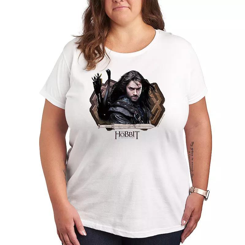 Plus The Hobbit Kili The Hobbit Graphic Tee, Women's, Size: 3XL, Beige Product Image