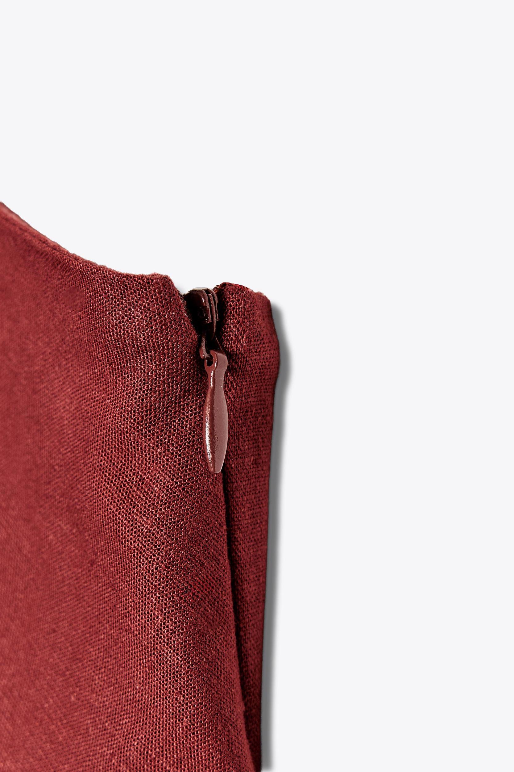 LINEN HALTER MIDI DRESS Product Image