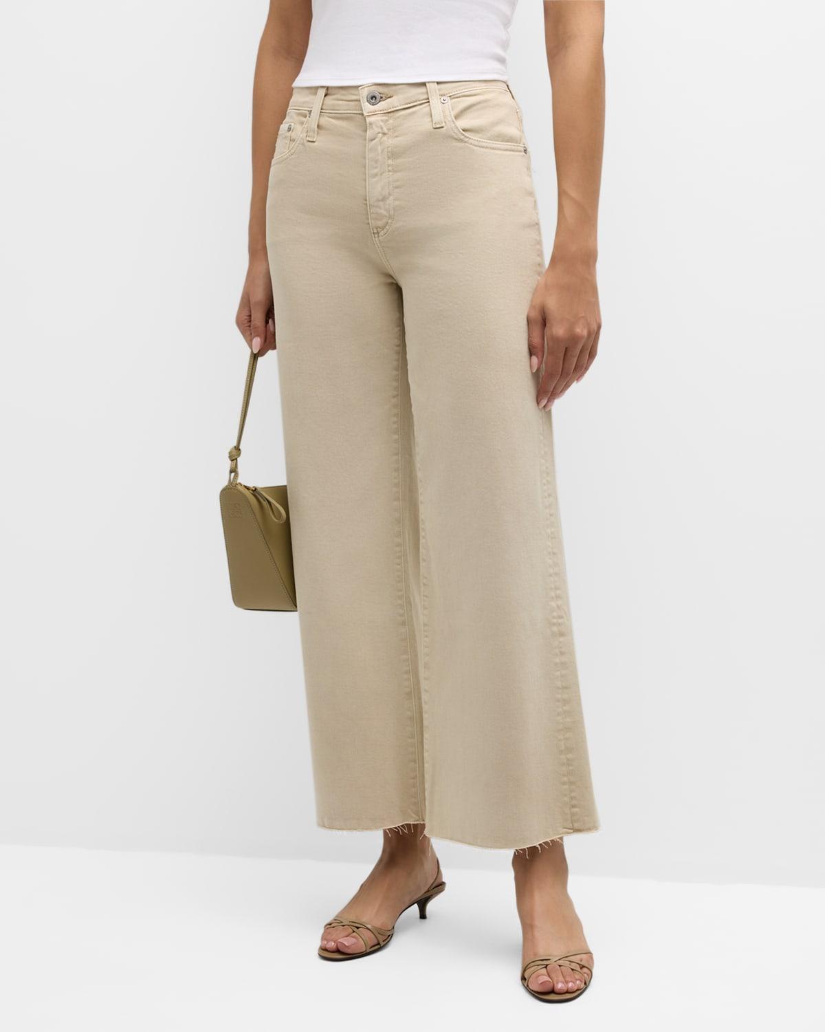 Saige High Rise Wide-Leg Crop Jeans Product Image