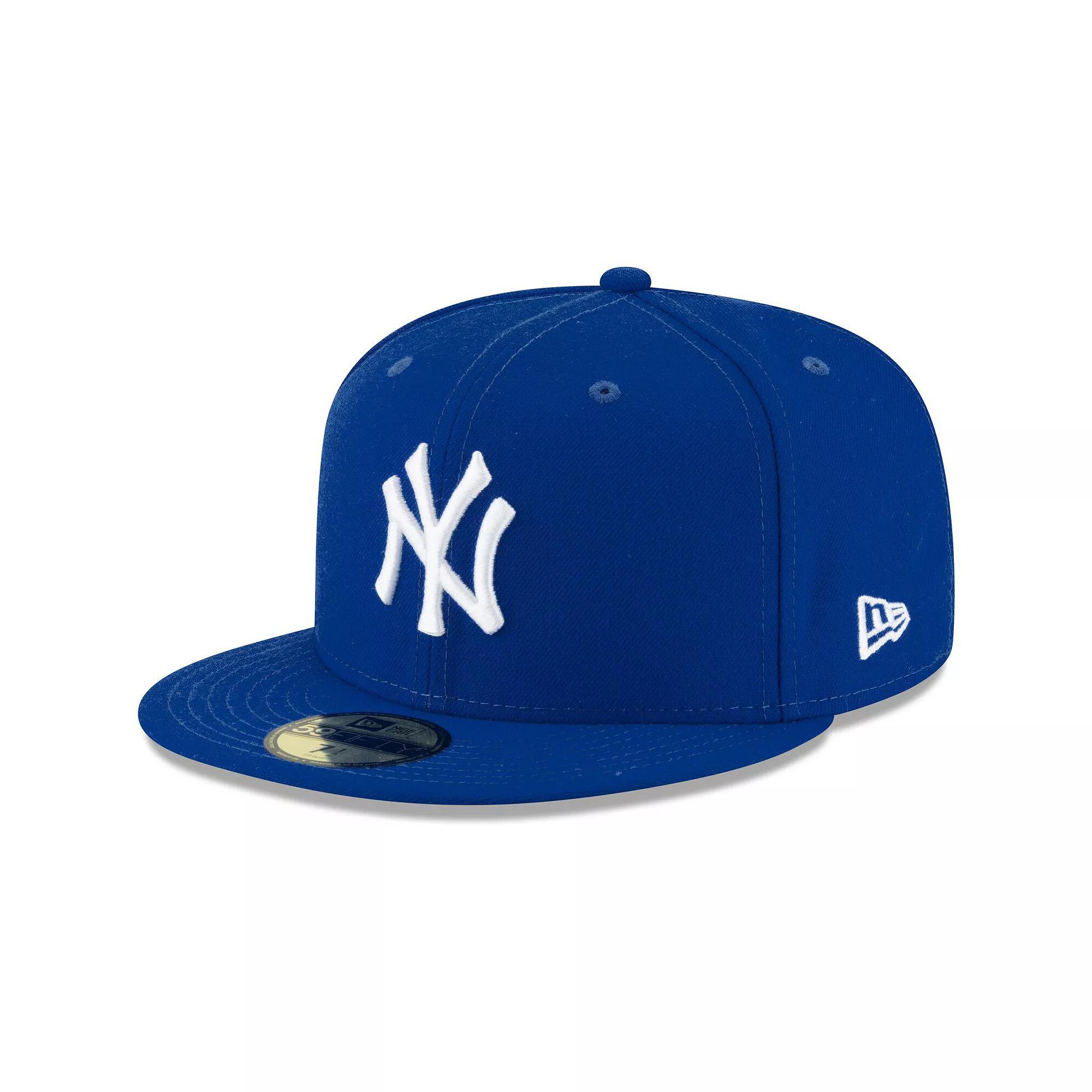 Men's New Era Royal New York Yankees White Logo 59FIFTY Fitted Hat, Size: 7 1/2, Blue Product Image