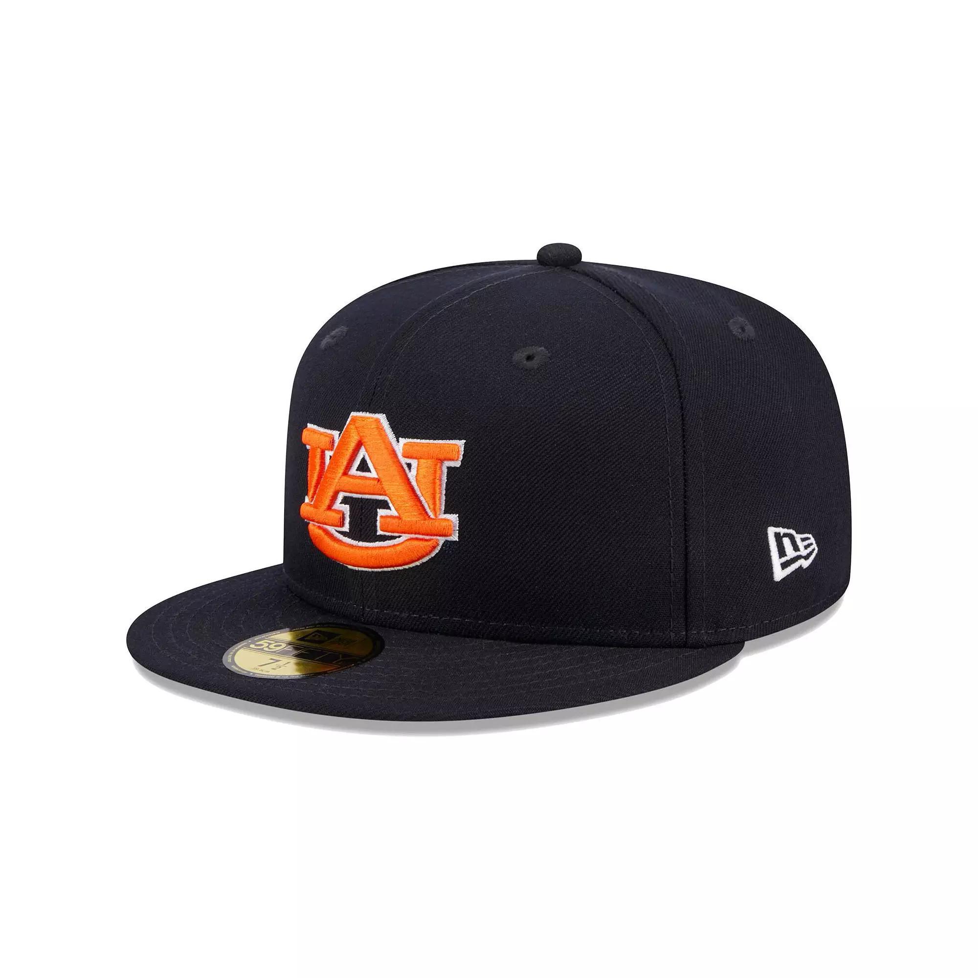 Men's New Era Navy Auburn Tigers Evergreen 59FIFTY Fitted Hat, Size: 7 1/4, Blue Product Image