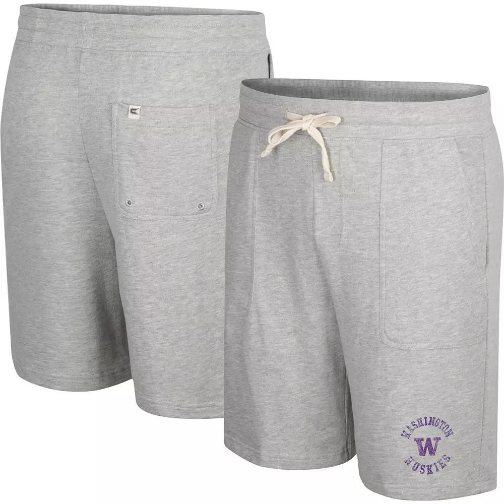 Men's Colosseum Heather Gray Texas Longhorns Love To Hear This Terry Shorts,  Product Image