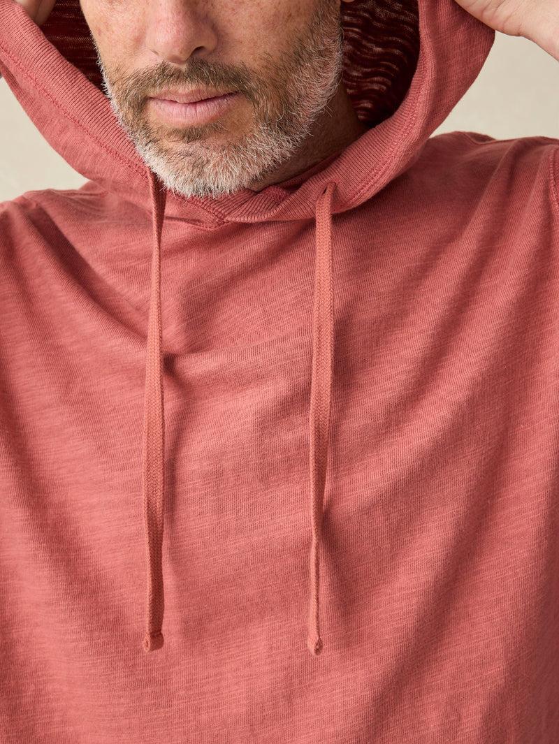 Sunwashed Slub Hoodie (Tall) - Fall Red Product Image