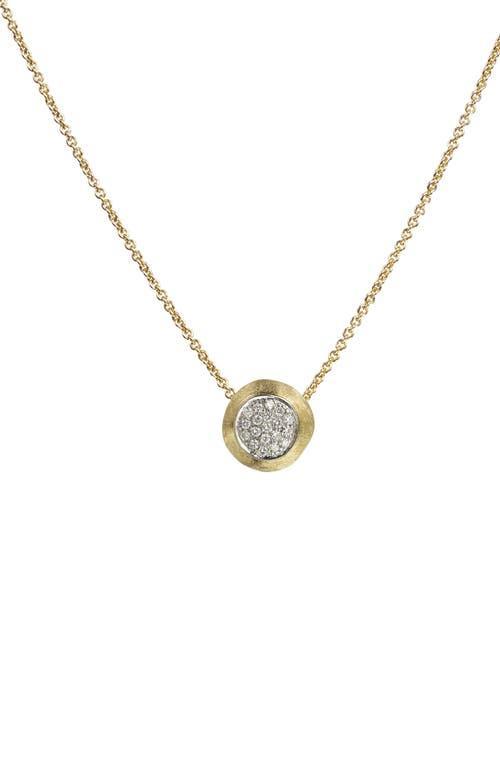 Marco Bicego 18K Yellow Gold Delicati Pendant Necklace with Diamonds, 16.5 Product Image