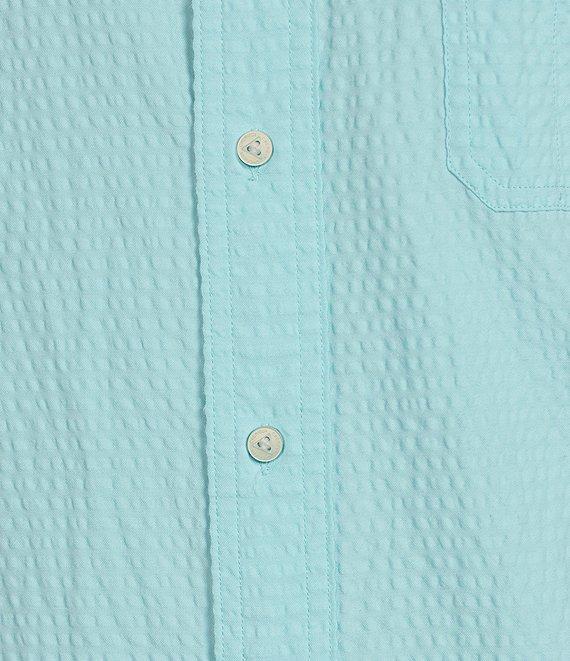 Cremieux Blue Label Performance Stretch Solid Seersucker Short Sleeve Woven Shirt Product Image