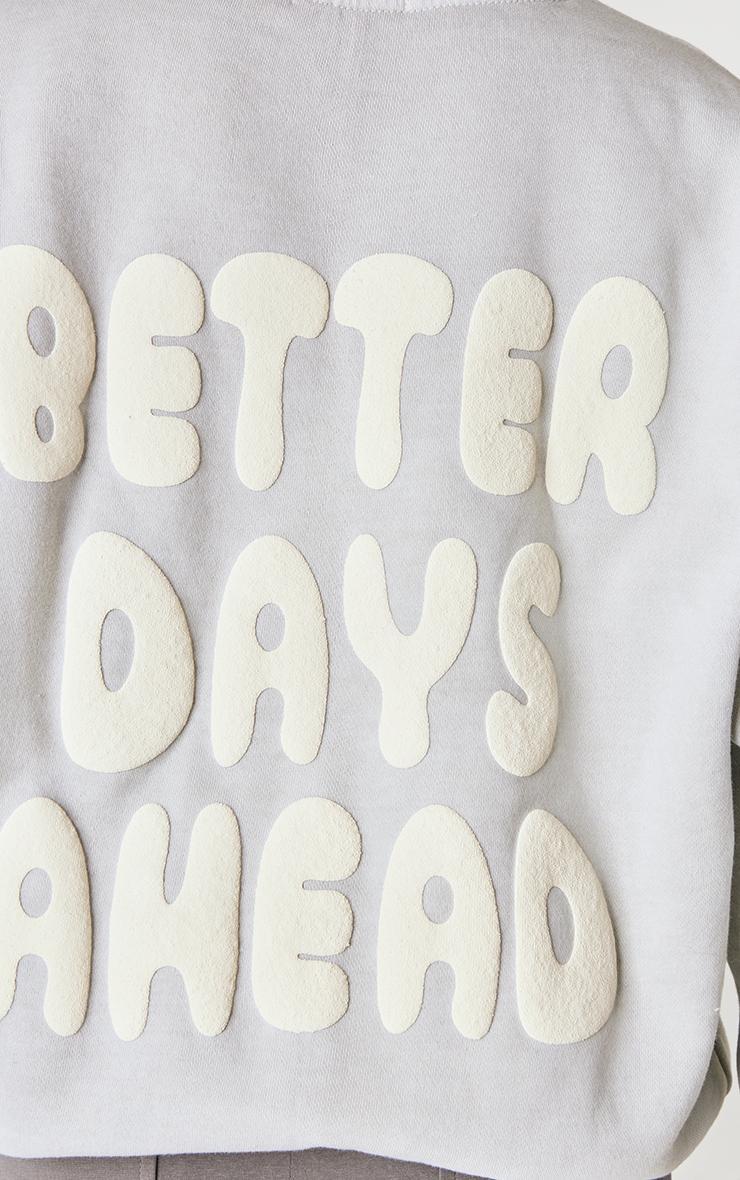 Stone Better Days Ahead Back Printed Washed Sweatshirt Product Image