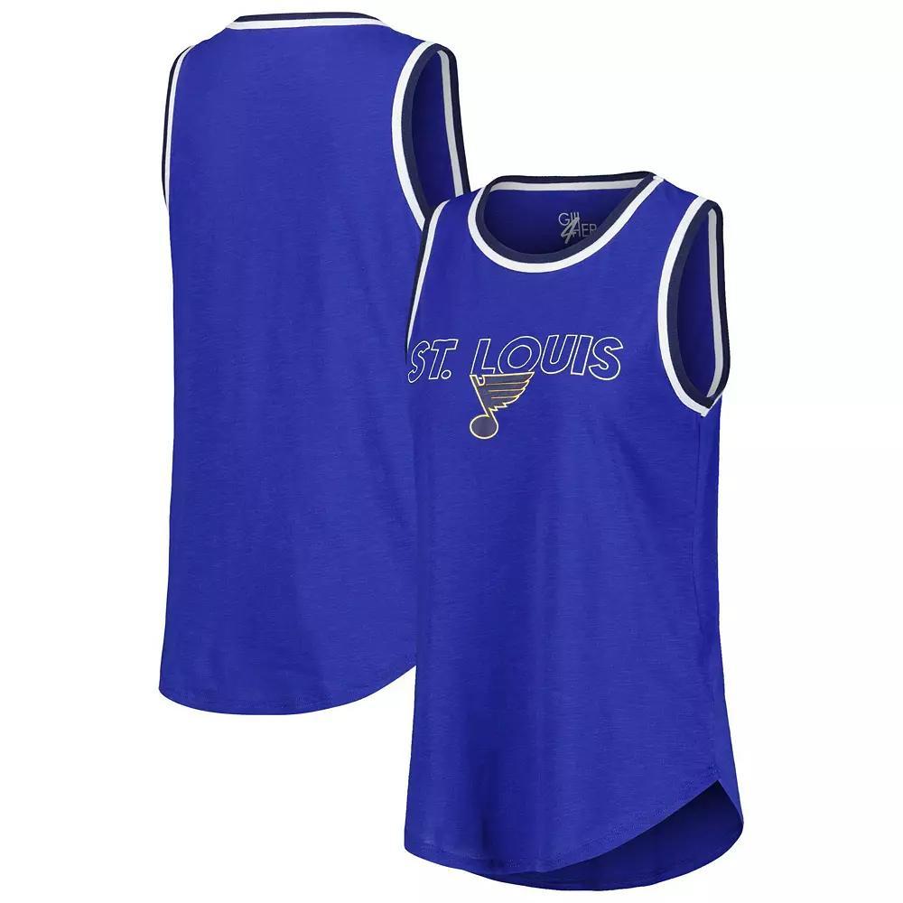 Women's G-III 4Her by Carl Banks Blue St. Louis Blues Strategy Tank Top,  Product Image