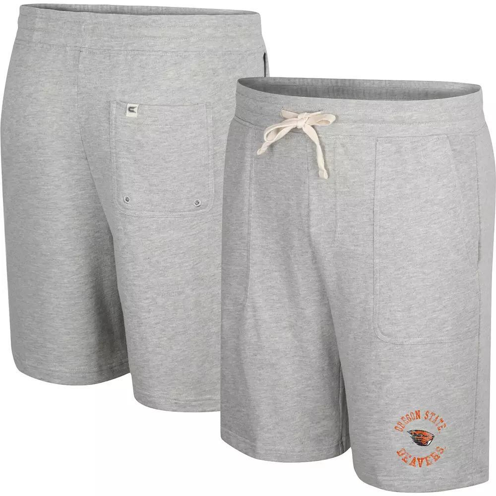 Men's Colosseum Heather Gray Texas Longhorns Love To Hear This Terry Shorts,  Product Image