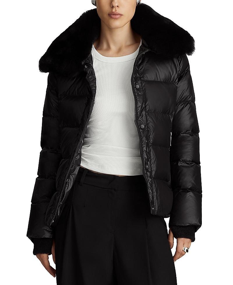 Dawn Levy Vera Shearling Trim Down Coat Product Image