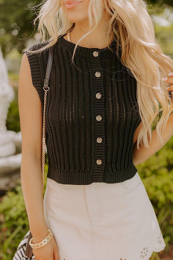 Vacay Breeze Knit Button Up Top Product Image