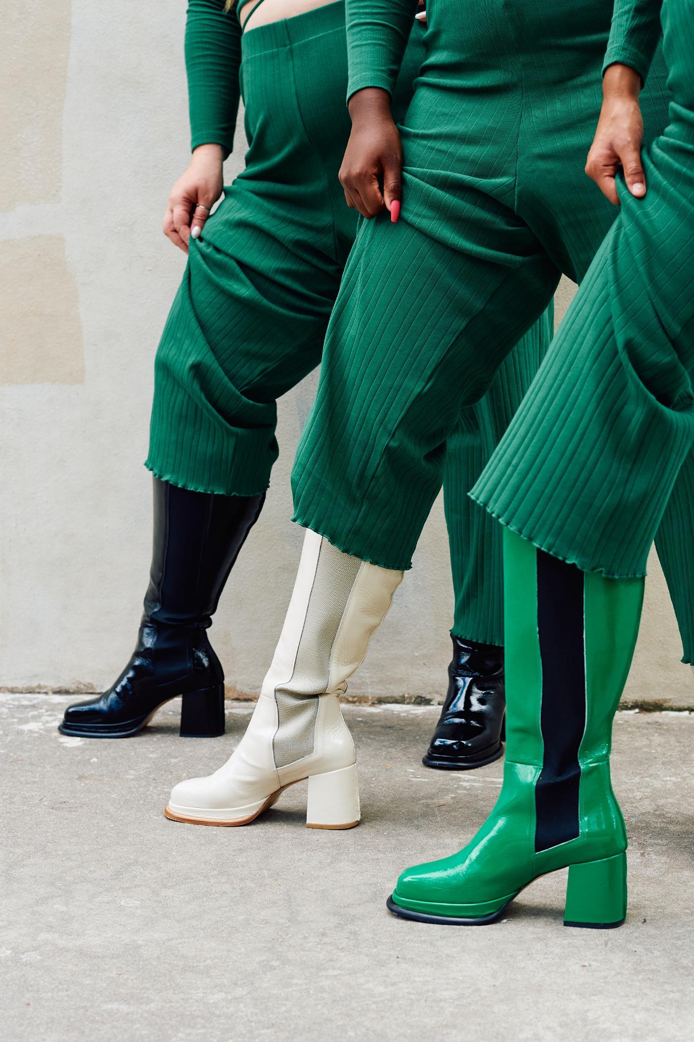 Knee High Boot - Black Product Image