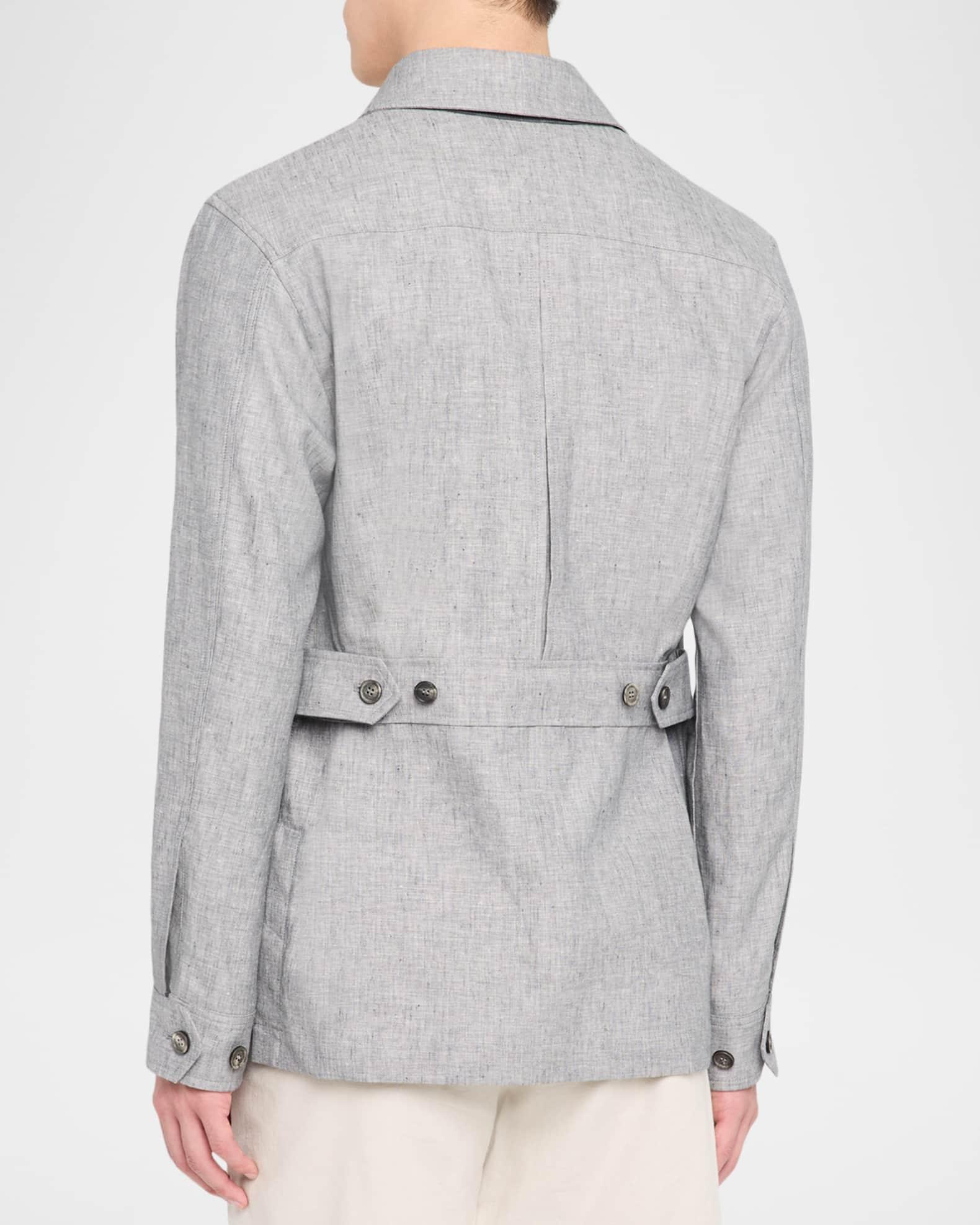 Men's Linen Four-Pocket Field Jacket Product Image