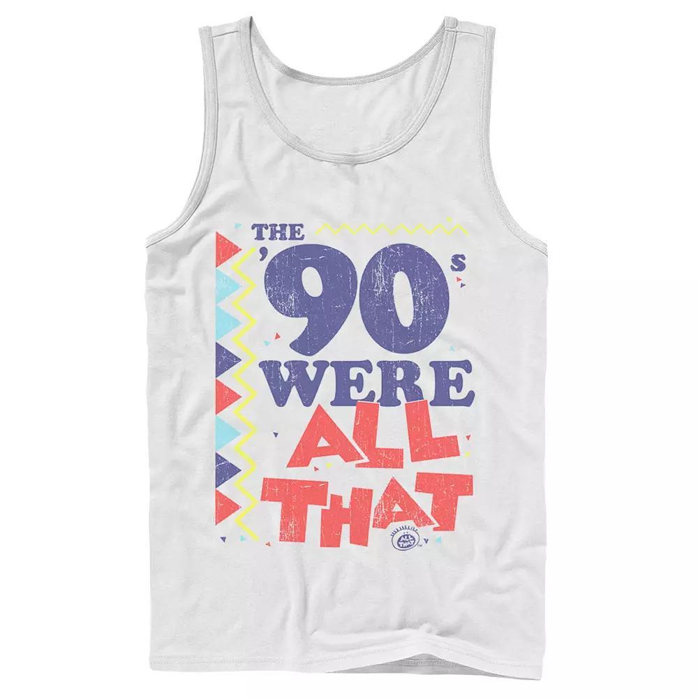 Men's Nickelodeon All That The Nineties Were Retro Poster Graphic Tank Top,  Product Image