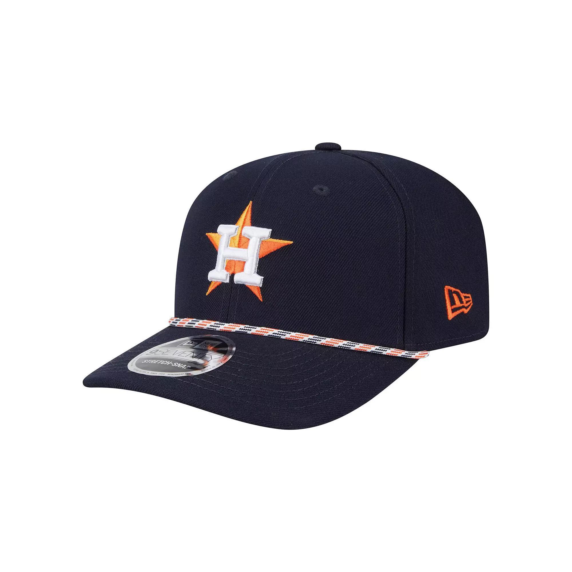 Men's New Era Navy Houston Astros Multi-Rope 9SEVENTY Stretch-Snap Hat, Blue Product Image