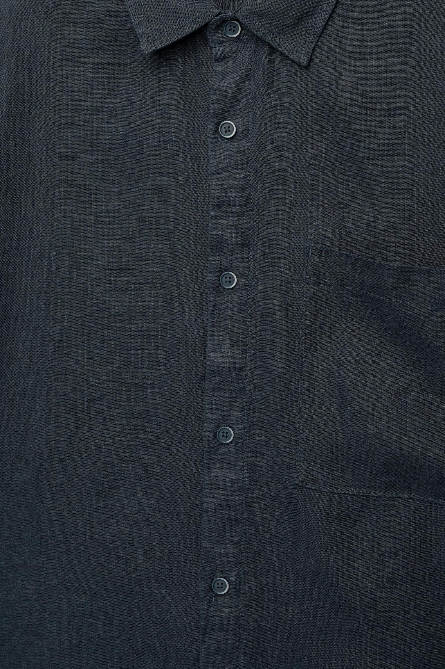 100% linen boxy shirt Product Image
