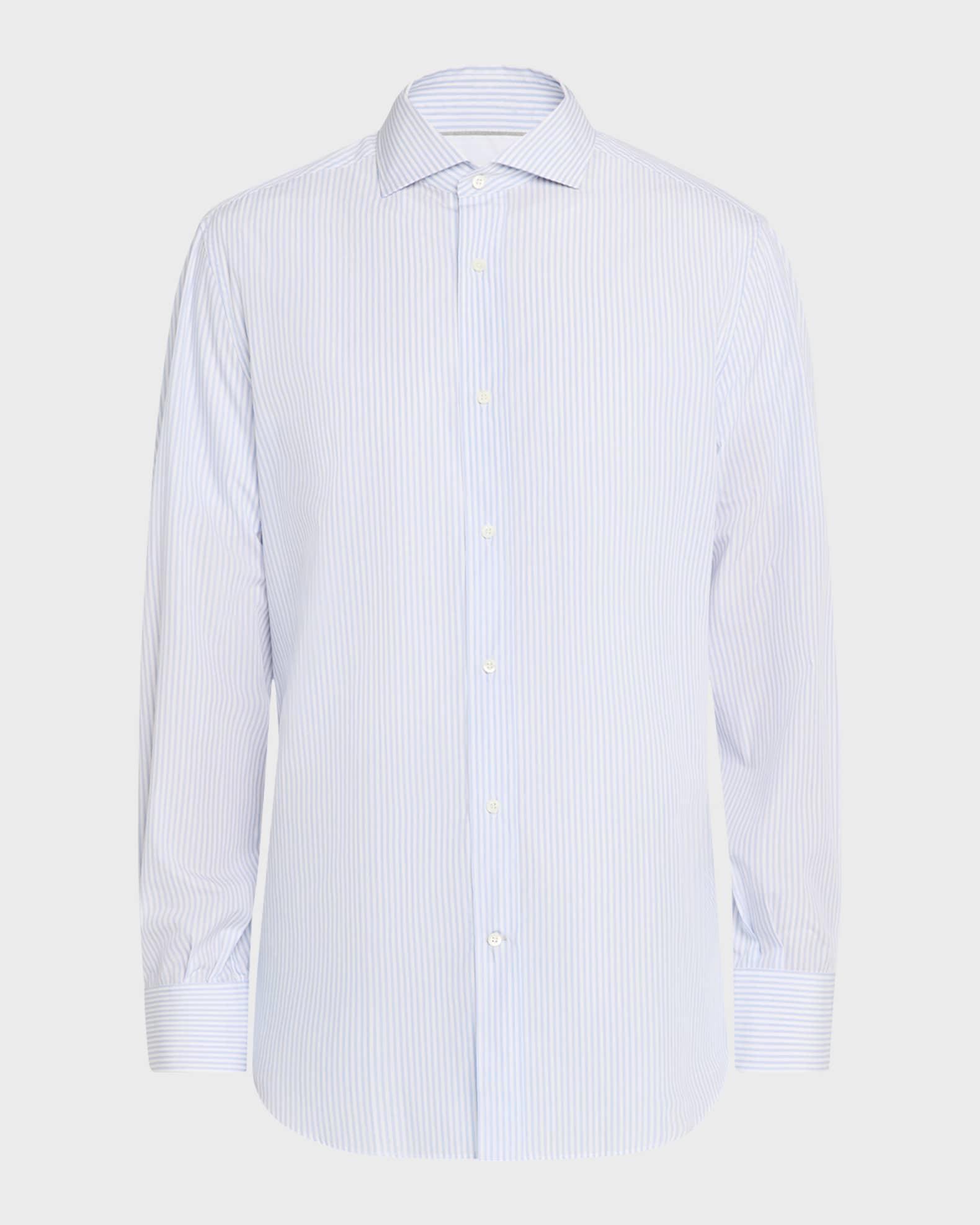 Men's Modern-Fit Stripe Dress Shirt Product Image