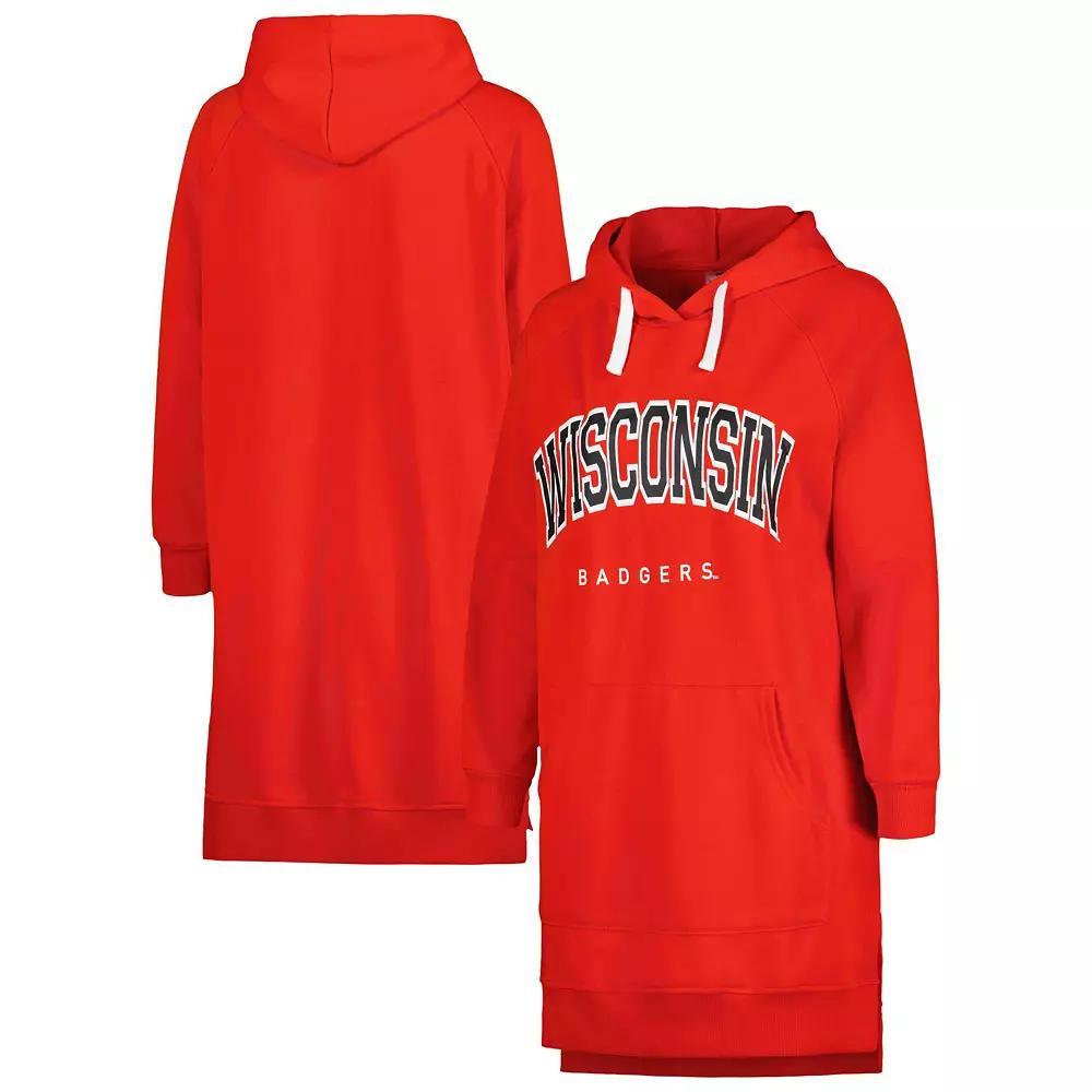 Women's Gameday Couture Red Wisconsin Badgers Take a Knee Raglan Hooded Sweatshirt Dress, Size: Small Product Image
