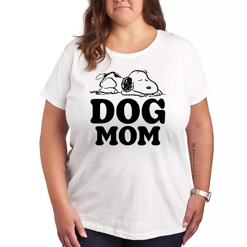 Plus Peanuts Snoopy Dog Mom Graphic Tee, Women's,  Product Image