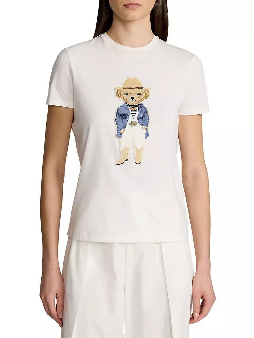 Cowboy Polo Bear Cotton T-Shirt Product Image