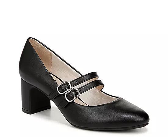 LifeStride True Women's Mary Jane Pumps, Size: 6 Wide, Black Patent Product Image