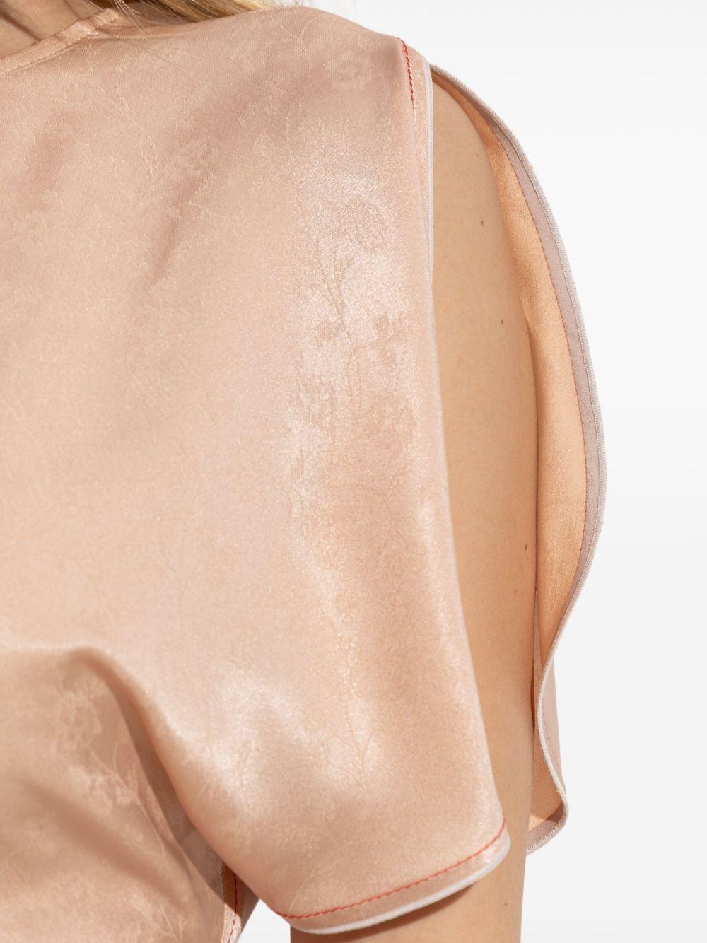 draped-detailing midi dress Product Image