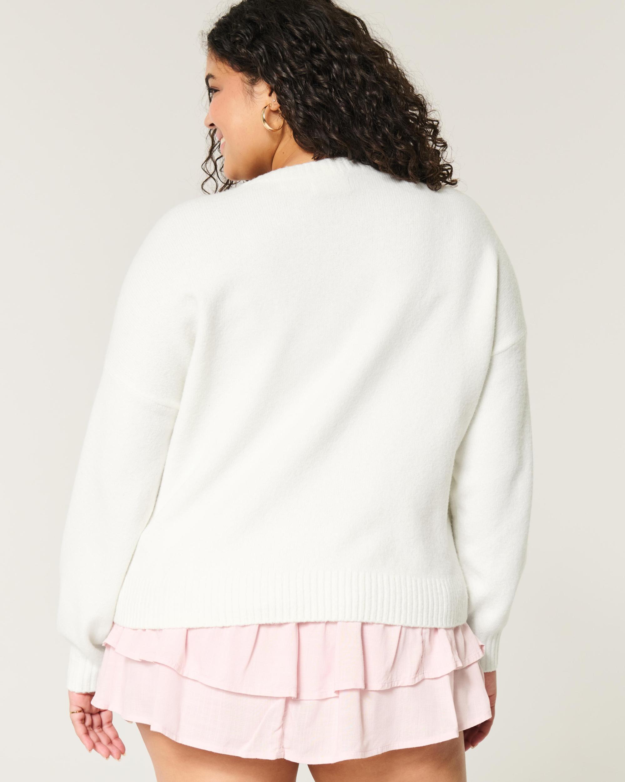 Hollister Comfy Cloud Bunny Graphic Crew Sweater Product Image