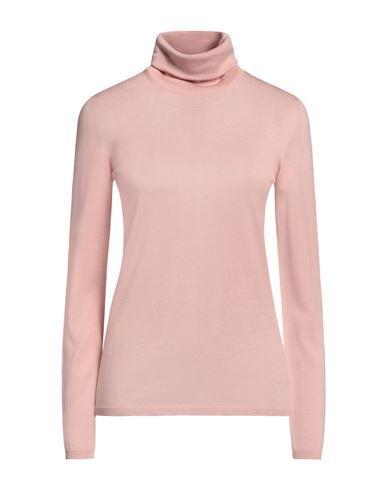 MAX MARA Woman Turtleneck Blush Size M Virgin Wool In Pink Product Image