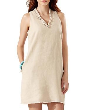 Tommy Bahama Two Palms Ruffle Shift Dress Women's Clothing Product Image