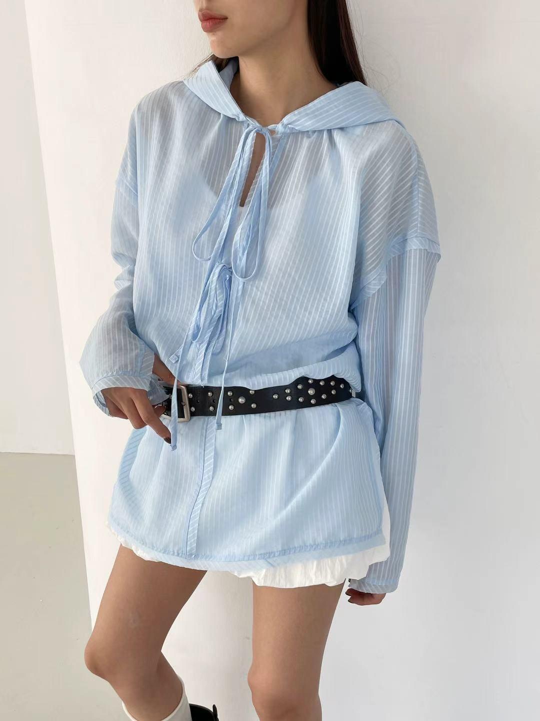 Hooded Blouse Product Image