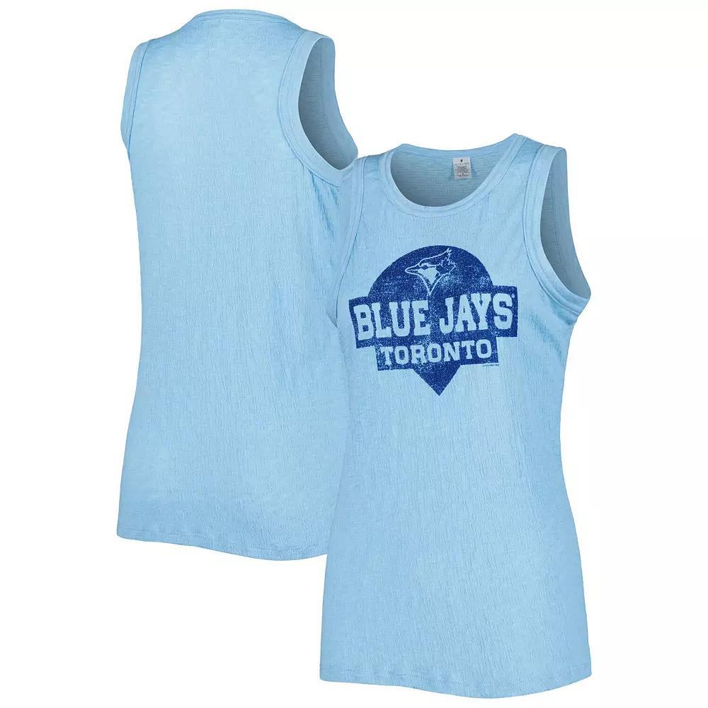 Women's Soft as a Grape Royal Toronto Blue Jays Tri-Blend Tank Top,  Product Image