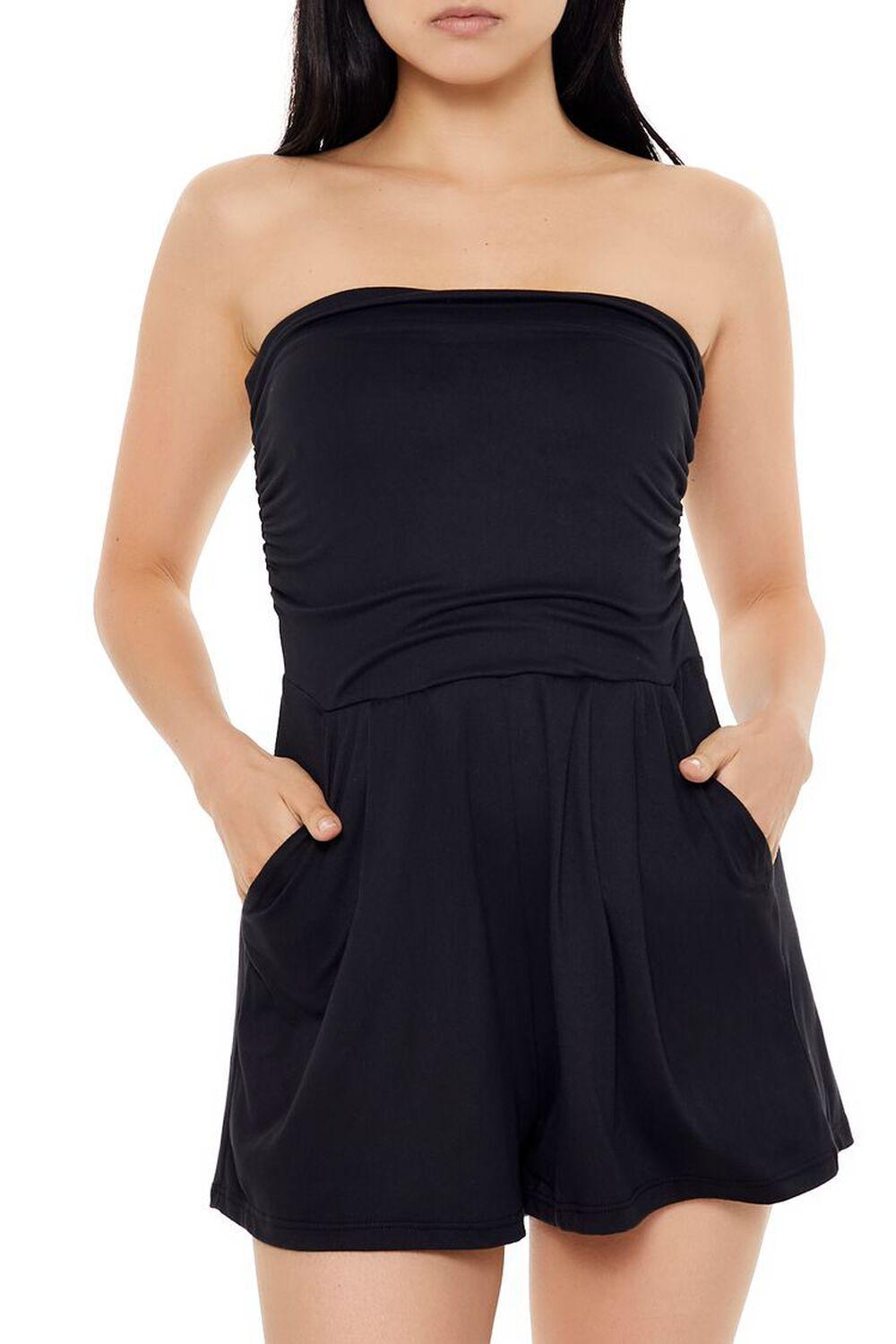 Ruched Strapless Romper | Forever 21 Product Image