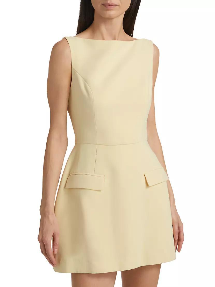 Banco Boatneck Sleeveless Sheath Minidress Product Image