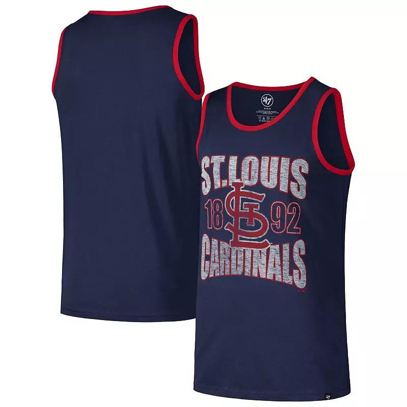 Men's '47 Navy St. Louis Cardinals Upload Franklin Tank Top,  Product Image