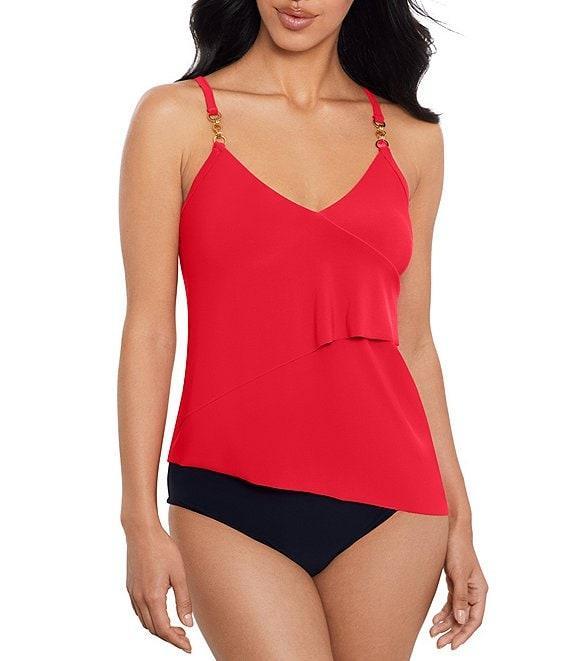 Magicsuit Solid Jersey Brief Shirred Swim Bottom Product Image