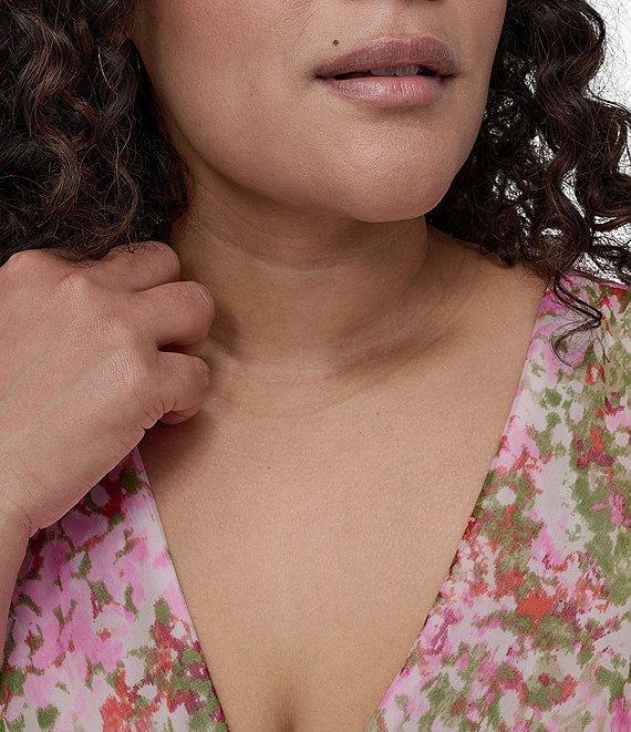 DKNY by Donna Karan Plus Size Printed Wrap Dress Product Image