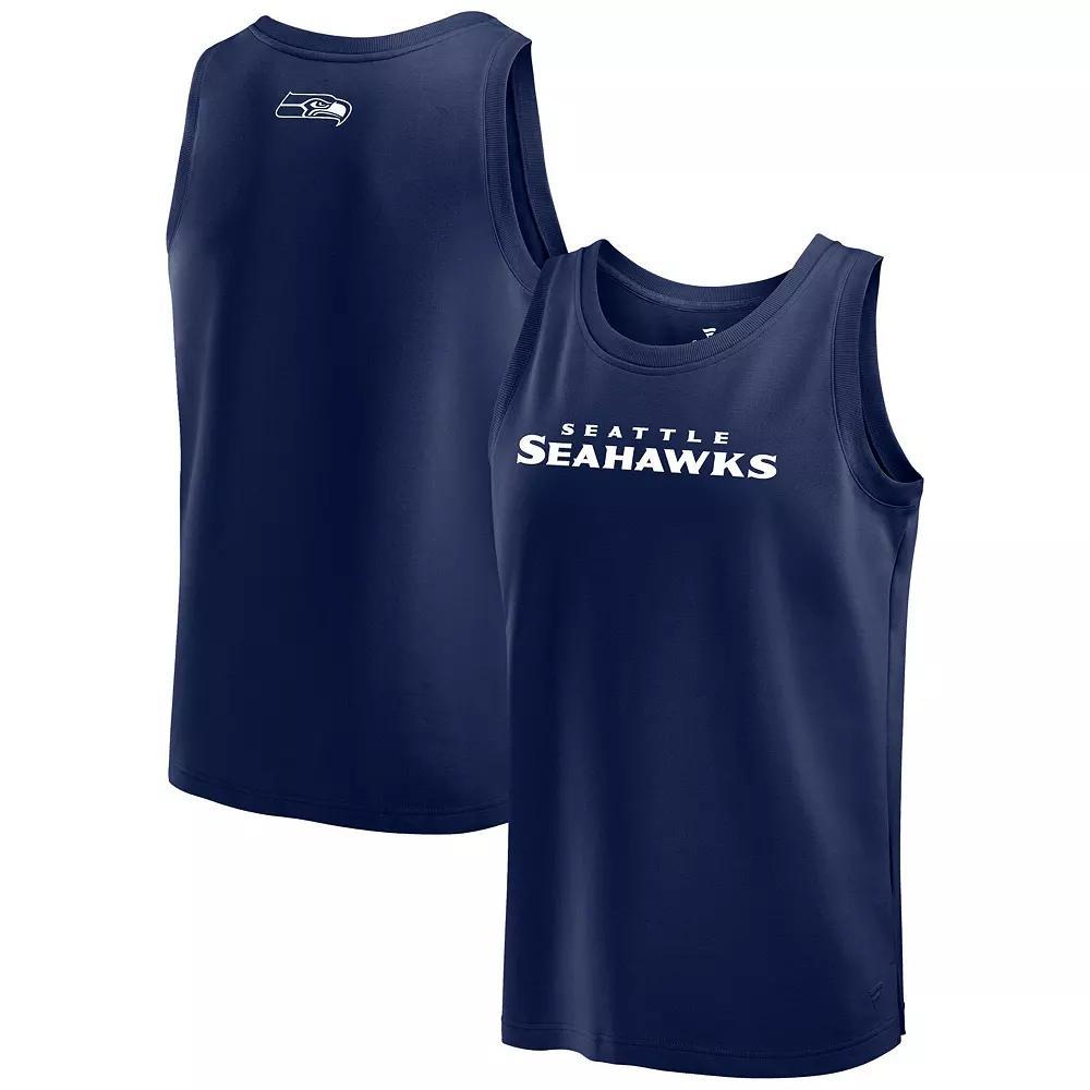 Men's Fanatics College Navy Seattle Seahawks Elements Tank Top, Size: 4XL, Blue Product Image