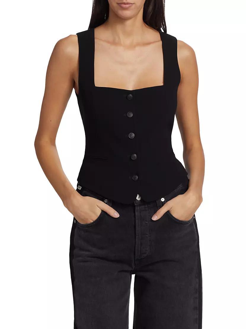 Mariana Crepe Vest Product Image