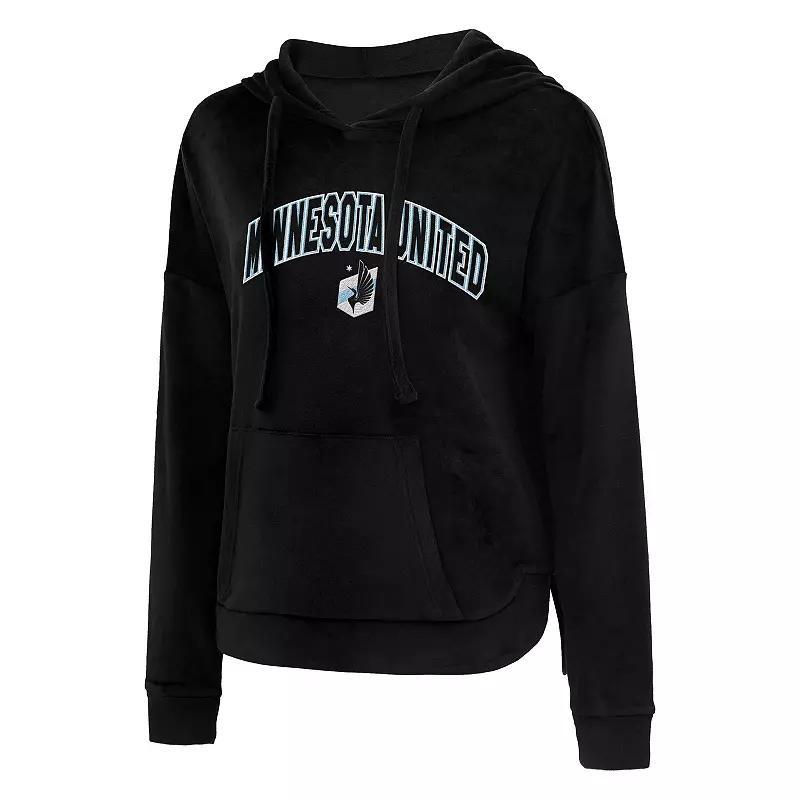 Womens Concepts Sport Black Minnesota United FC Intermission Velour Pullover Hoodie Product Image