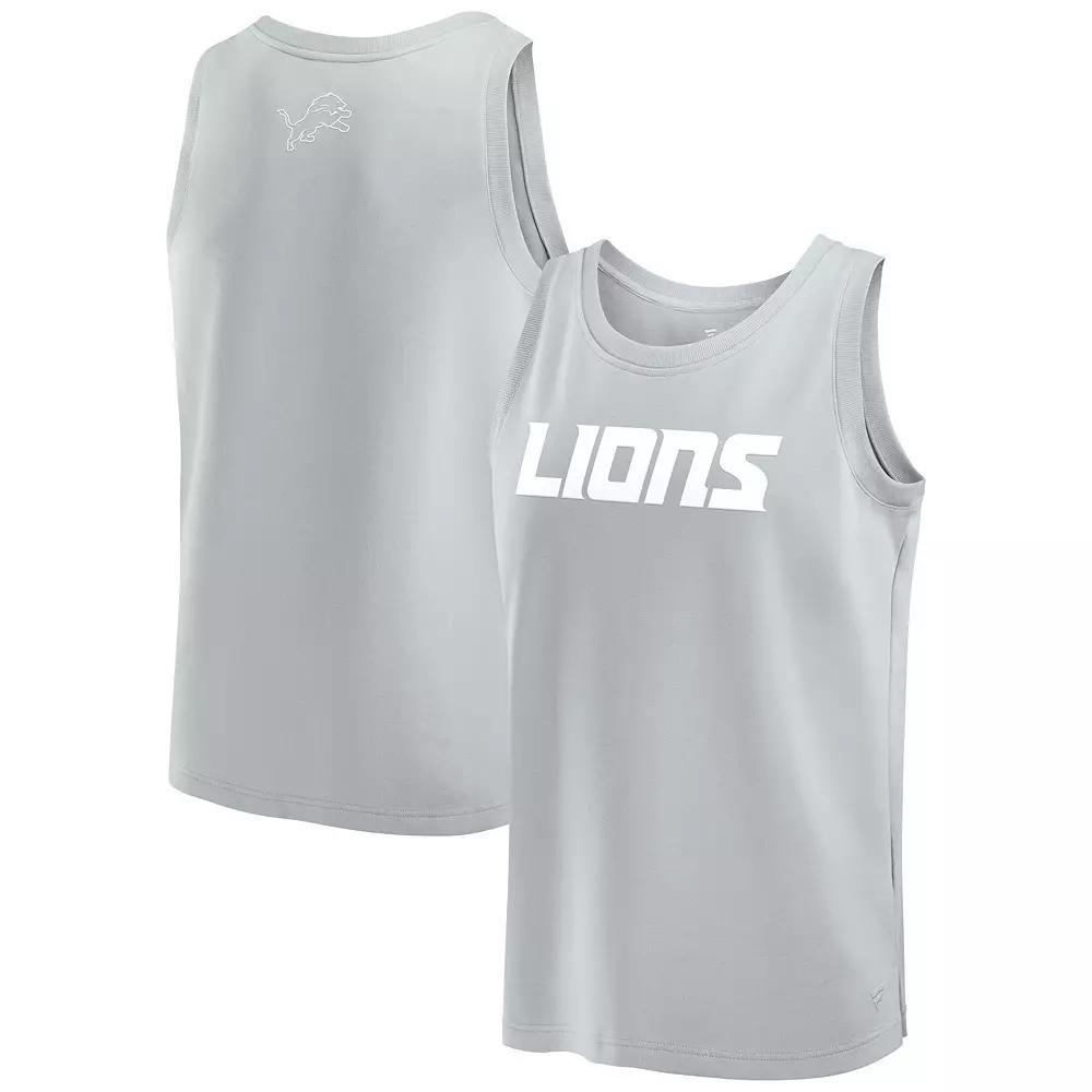 Men's Fanatics Gray Detroit Lions Elements Tank Top,  Product Image