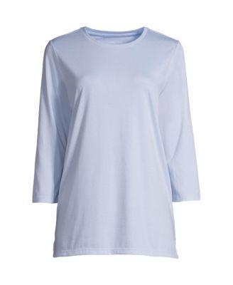 Womens Lands End Supima Cotton Crewneck Tunic Product Image