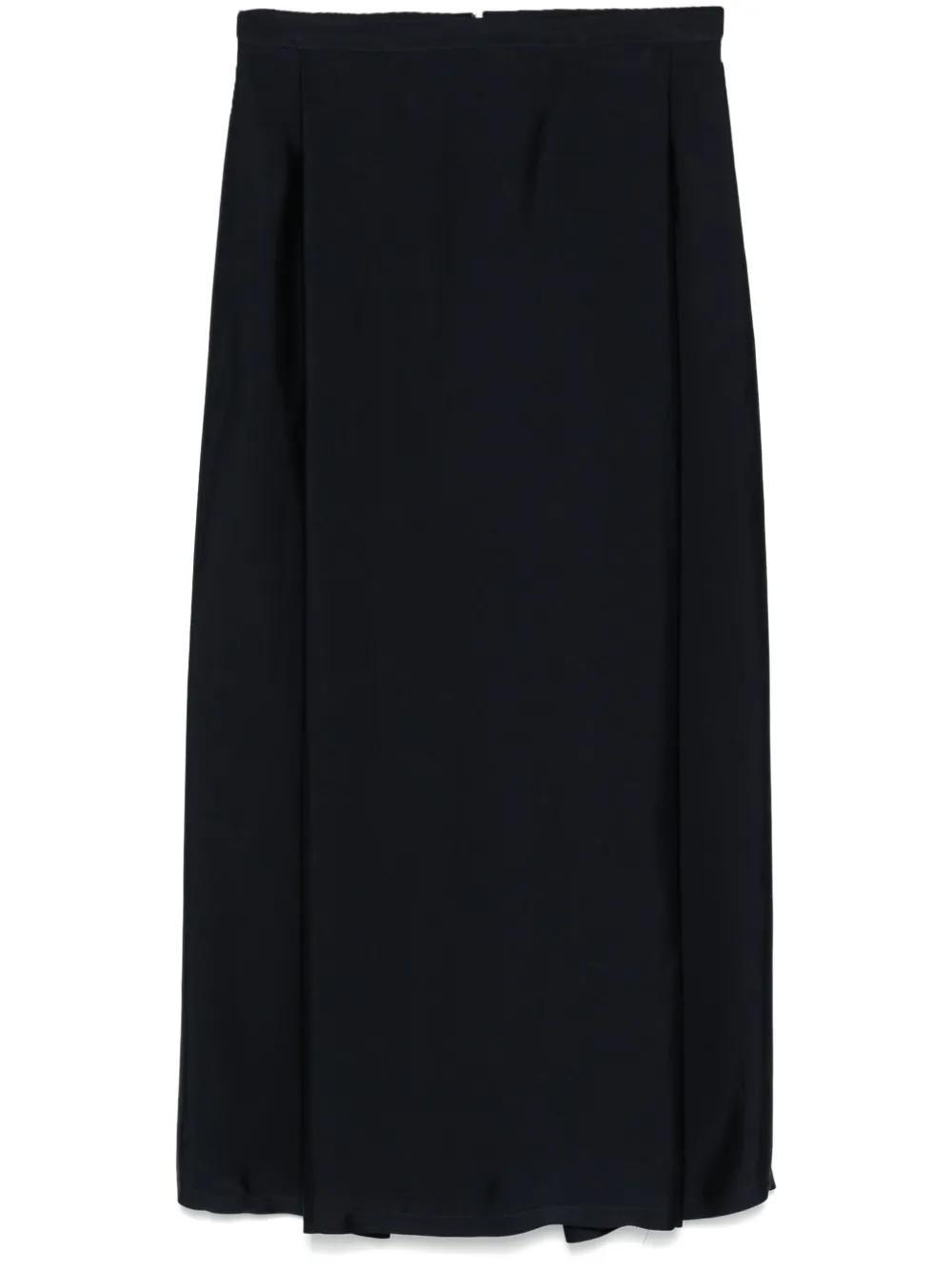 FABIANA FILIPPI Pleat-detail Midi Skirt In Blue Product Image