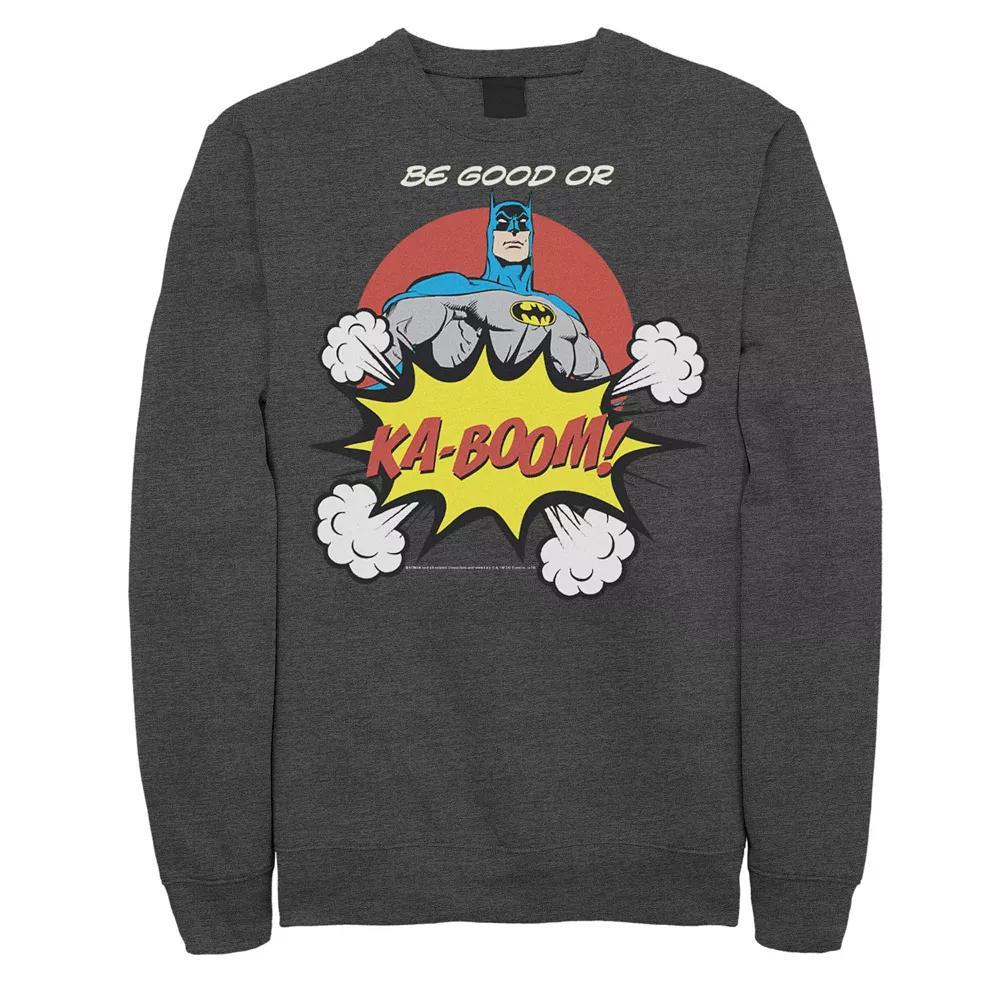 Men's DC Comics Batman Ka-Boom Pop Art Text Poster Sweatshirt,  Product Image