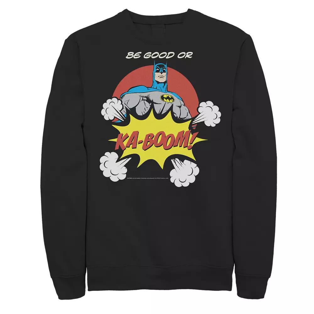 Men's DC Comics Batman Ka-Boom Pop Art Text Poster Sweatshirt,  Product Image