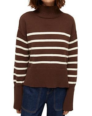 Womens Lancetti Striped Cotton Sweater Product Image