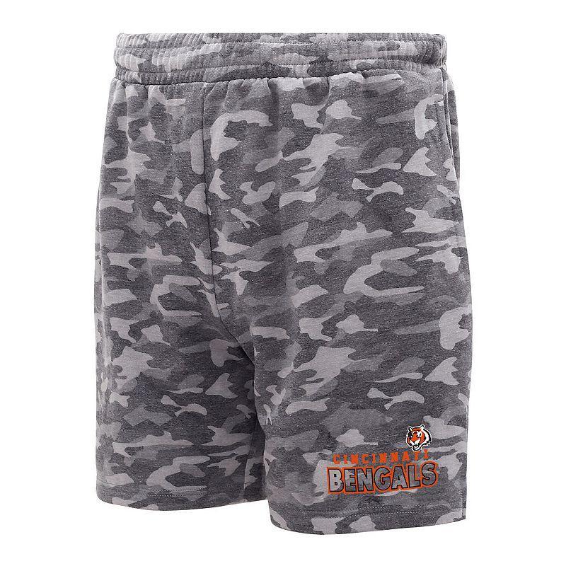 Men's Concepts Sport Charcoal Las Vegas Raiders Biscayne Camo Shorts,  Product Image